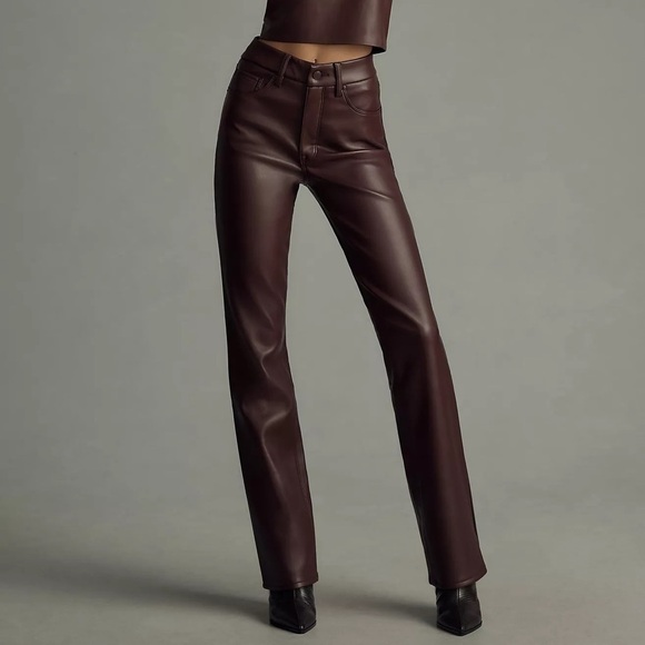 NWT - Good American Faux Leather Pants